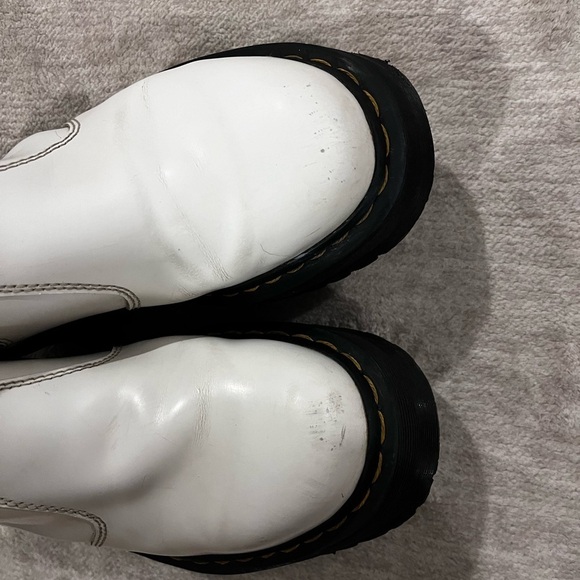 2976 Smooth Leather Chelsea Platform White Quad Dr. Martens size 6 - Picture 11 of 11